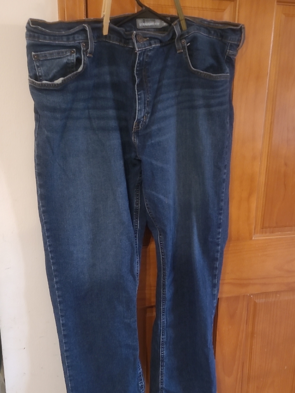 Men's Dark Blue Straight Fit Jeans 42 30